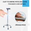 Crutches for Older Adults, Adjustable Lightweight 4-Leg Walker view 2
