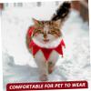 BESPORTBLE 3-Piece Adjustable Christmas Pet Collar Set with Bells view 2