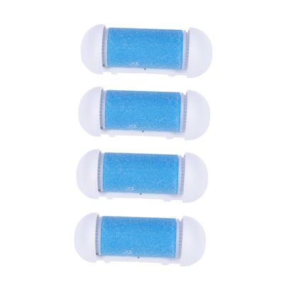 10 Replacement Roller Heads for Foot Care Tool, Blue, Plastic