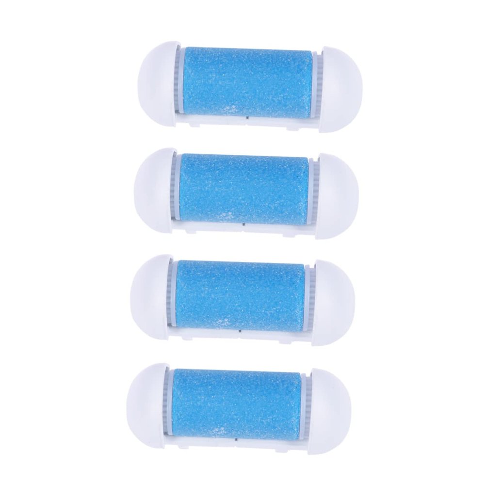10 Replacement Roller Heads for Foot Care Tool, Blue, Plastic