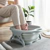 Massage Bucket, Soaking Bucket, Collapsible Basin, Spa Foot Bath Bucket, Household Sauna Bathtub (Color: A, Gre (C Chaser of Light view 2
