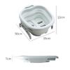 Massage Bucket, Soaking Bucket, Collapsible Basin, Spa Foot Bath Bucket, Household Sauna Bathtub (Color: A, Gre (C Chaser of Light view 4
