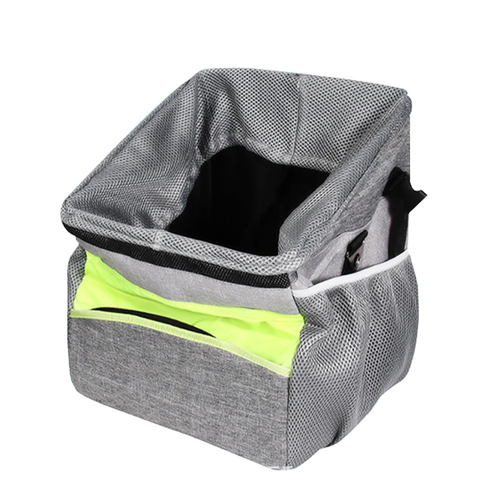 Foldable Pet Carrier Backpack for Dogs up to 5.4 kg, Removable Cat Bike Carrier, Bike Basket & Puppy Car Seat