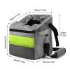 Foldable Pet Carrier Backpack for Dogs up to 5.4 kg, Removable Cat Bike Carrier, Bike Basket & Puppy Car Seat view 2