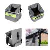 Foldable Pet Carrier Backpack for Dogs up to 5.4 kg, Removable Cat Bike Carrier, Bike Basket & Puppy Car Seat view 4