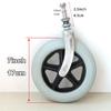 BEEGMA 2-Piece Walker/Wheelchair Replacement Front Wheels, Gray, 17 cm (7 in) view 4