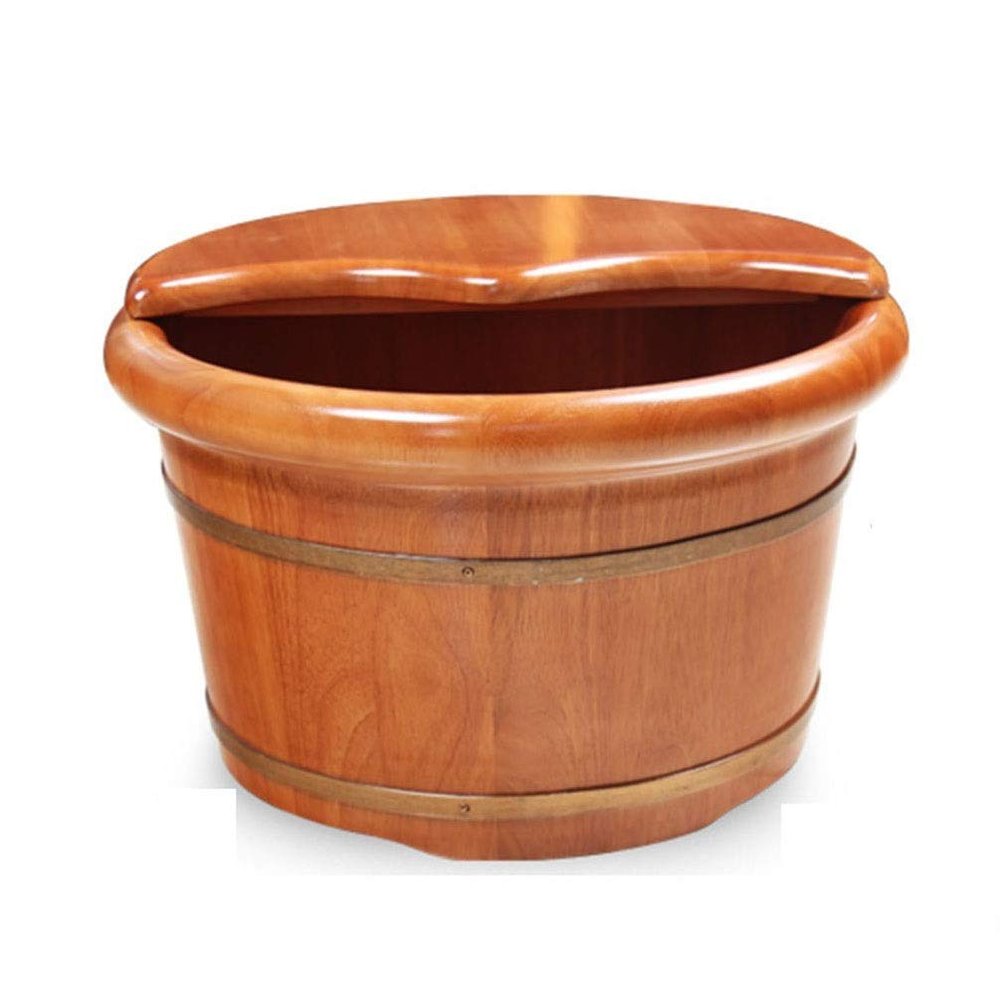 GSKDBCC Wooden Barrel-Shaped Foot Bath Basin for Soaking Feet, Foot Bath Massager, Wooden Foot Bath Bucket – Chaser of Light