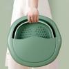 GSKDBCC Foot Bath Bucket, Foldable Basin, Massage Bucket, Foldable Wash Tub, Basic Chaser of Light view 4
