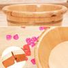 GSKDBCC Wooden Barrel Foot Basin for Foot Baths, Solid Cedar Wood, Chaser of Light view 2