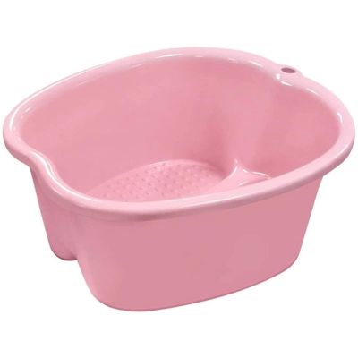 GSKDBCC Foot Bath Bucket, Plastic Household Foot Bath Basin, Raised and Reinforced, Massage Health Foot Bath (Pink) Chaser of Light