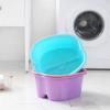 GSKDBCC Foot Bath Bucket, Plastic Household Foot Bath Basin, Raised and Reinforced, Massage Health Foot Bath (Pink) Chaser of Light view 2