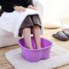 GSKDBCC Foot Bath Bucket, Plastic Household Foot Bath Basin, Raised and Reinforced, Massage Health Foot Bath (Pink) Chaser of Light view 3
