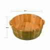 GSKDBCC Foot Bath Tub Foot Basin Wooden Bucket Pedicure Tub for Home, Chaser of Light view 3