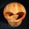 GSKDBCC Wooden Barrel Foot Bath, Foot Massage Tub with Lid, Foot Bath Basin for Soaking or Detox, Chaser of Light view 3