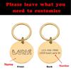 Personalized Gold Steel Pet ID Tag, 30 × 30 mm view 2