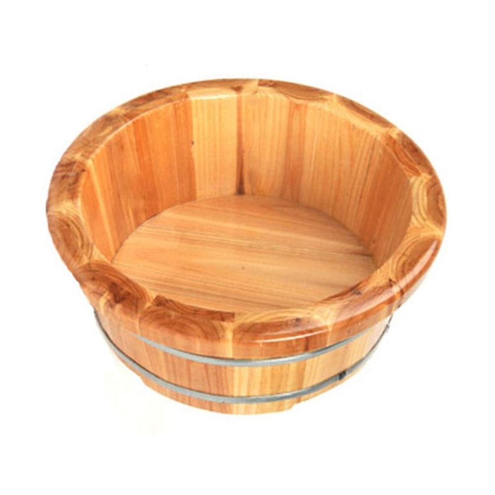 GSKDBCC Wooden Barrel Foot Bath Tub, Foot-Washing Basin, Foot Bath Bucket, Natural Fir Wood, Chaser of Light