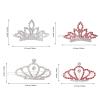 GLOBLELAND 4-Pack Pet Rhinestone Crown Hair Clips view 2
