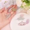 GLOBLELAND 4-Pack Pet Rhinestone Crown Hair Clips view 3