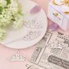 GLOBLELAND 4-Pack Pet Rhinestone Crown Hair Clips view 4
