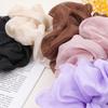 Anevous 3-Pack Solid-Color Scrunchies for Women and Girls, Orange view 4