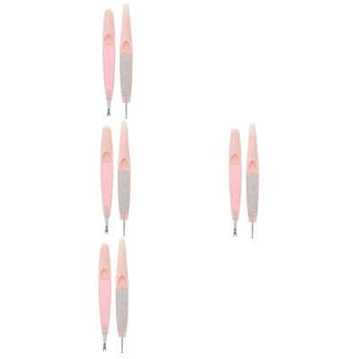 FRCOLOR 4-Piece Nail Care Tool Set with Cuticle Pushers and Dotting Tools