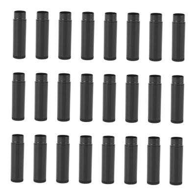 Healeved 75-Piece Empty Black Plastic Lip Balm Tubes