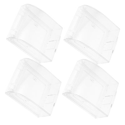 Homoyoyo 4-Piece Child-Safe PP Outlet Covers, Weather-Resistant, Transparent