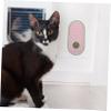 Sticky Wall-Mounted Cat Massage Comb, Pink ABS view 2