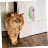 Sticky Wall-Mounted Cat Massage Comb, Pink ABS view 3