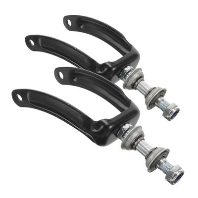 BCOATH Metal Front Caster Fork Holders for Wheelchairs, Black, 2-Pack with Bearings, for 7- and 8-Inch Wheels