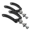 BCOATH Metal Front Caster Fork Holders for Wheelchairs, Black, 2-Pack with Bearings, for 7- and 8-Inch Wheels view 1