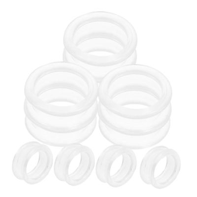 WOONEKY 10-Pack Silicone Scissor Finger Rings