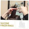 WOONEKY 10-Pack Silicone Scissor Finger Rings view 4