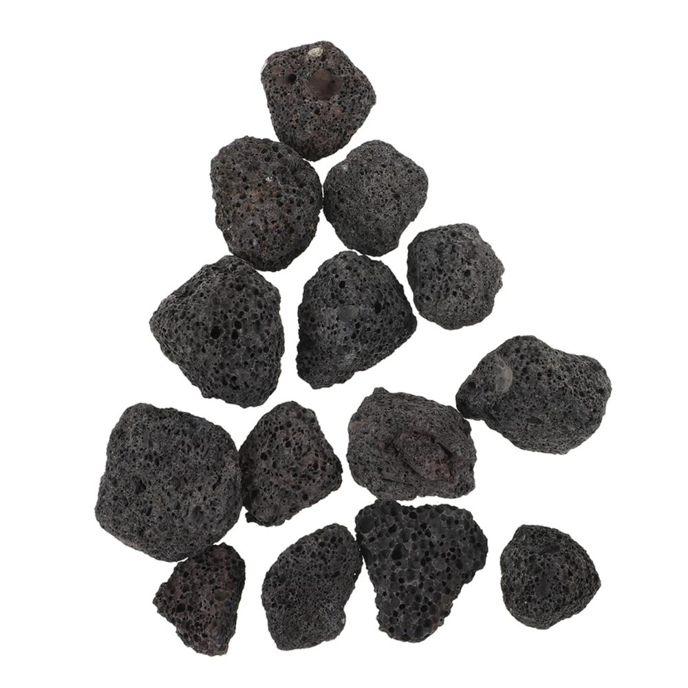 Cabilock Black Volcanic Rock Decorative Stones, 100 g, 1 Bag