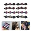 FRCOLOR 1-Piece Braided Rhinestone Hair Clip view 4