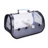 GOOPEEG Outdoor Bird Cage, Portable Transparent Bird Carrier, Breathable Travel Cage, Blue, M view 1