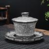WOTZOV Chinese Ice Crack Gaiwan Tea Set view 2