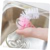 SOLUSTRE 6-Piece Bottle Brush Set with Flexible Handles and Colorful Heads for Baby Bottles, Wine Glasses and Carafes, Colors Random view 4