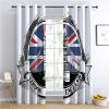 CozyRest Blackout Curtains, British Flag London Architecture, 215 x 110 cm, 2 Panels view 2