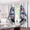CozyRest Blackout Curtains, British Flag London Architecture, 215 x 110 cm, 2 Panels view 4