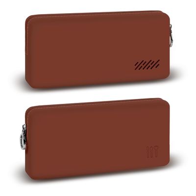 HomeGadget Silicone Brush Bag, 22 x 11 x 4 cm, Brown