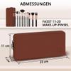 HomeGadget Silicone Brush Bag, 22 x 11 x 4 cm, Brown view 2
