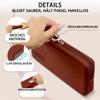 HomeGadget Silicone Brush Bag, 22 x 11 x 4 cm, Brown view 4