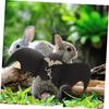 Kisangel 3-Piece Decorative Rabbit Harness Set with Bat Wings for Halloween, Leash and Bells view 3