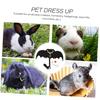 Kisangel 3-Piece Decorative Rabbit Harness Set with Bat Wings for Halloween, Leash and Bells view 4