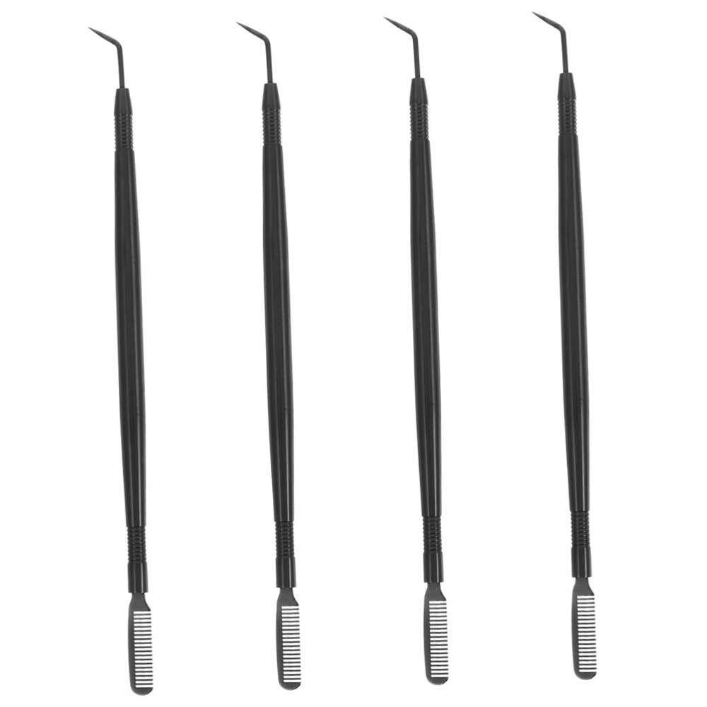 FRCOLOR 4-Piece Stainless Steel Eyelash Extension Tool Set