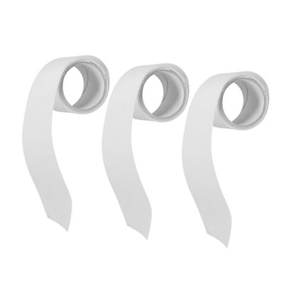 minkissy 3-Roll Nail Fiber Wrap Tape, White