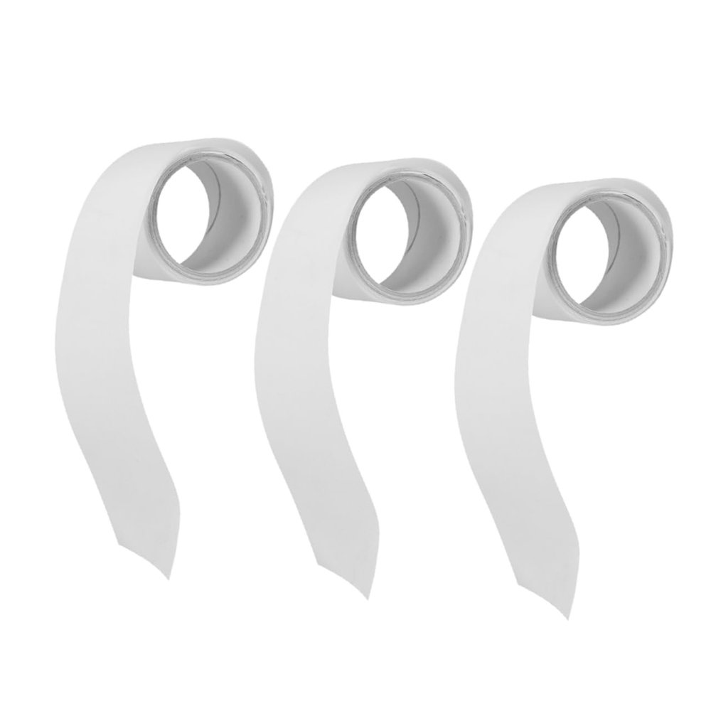 minkissy 3-Roll Nail Fiber Wrap Tape, White