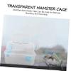 Plastic Hamster Travel Carrier with Clear Visibility, Lightweight and Portable view 3