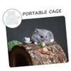 VILLFUL Hamster Carrier Cage, Portable Travel Transport Box for Small Pets view 3